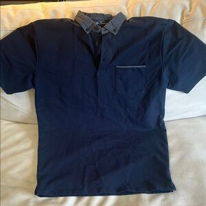 Ben Sherman Blue and Gray Polo Shirt Casual Style